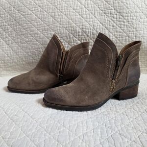 Born MALTA II Brown Leather Ankle Boots NWOT - Mismatch Size L:8 R:8.5